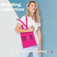 Bride vinger tote bag