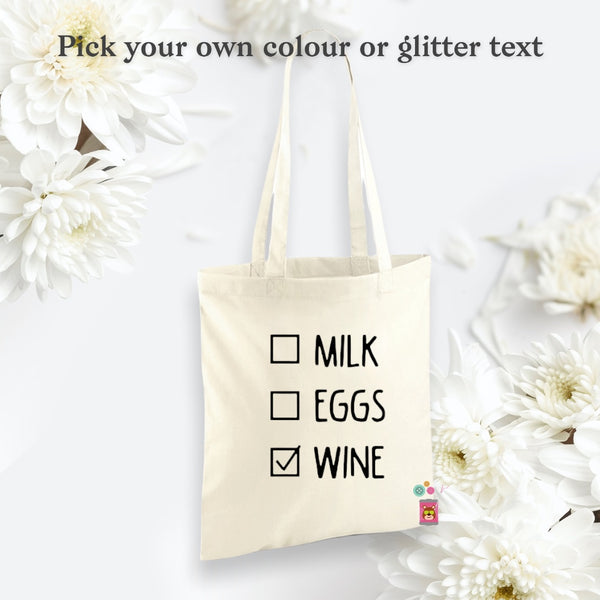 Check box tote bag