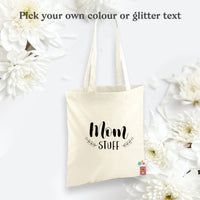 Mom stuff tote bag