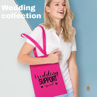 wedding support squad tote bag